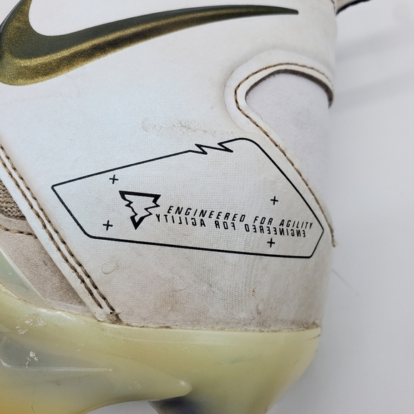 Nike Shoes Men 9 Alpha Menace Pro 3 White Black Football Cleats CT6649-105 - Picture 7 of 12